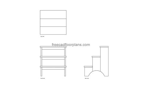 Step Stool, AutoCAD Block - Free Cad Floor Plans