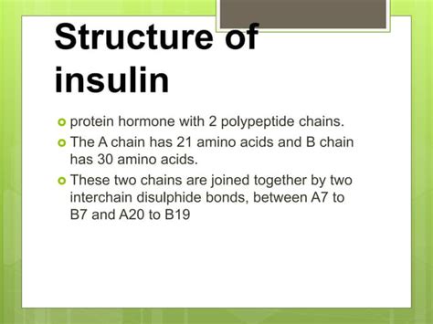 Insulin metabolism structure synthesis metabolic error | PPT