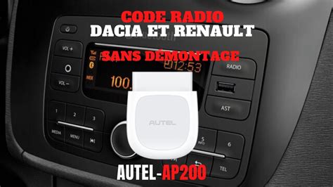 Comment R Cup Rer Le Code Radio Renault Et Dacia Sans D Montage De La