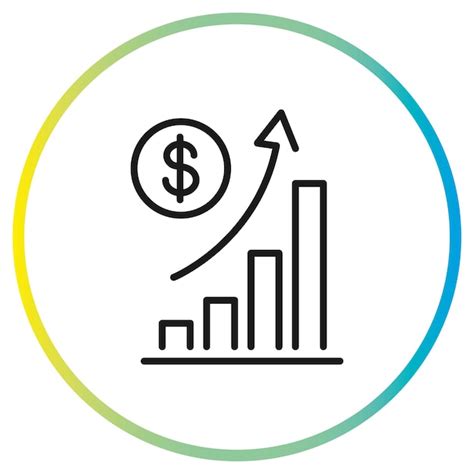 Premium Vector Increase Money Growth Icon Progress Marketing