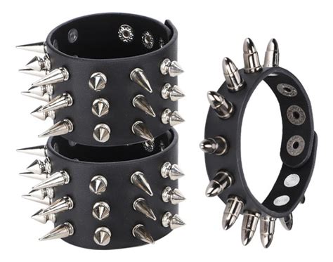 Piezas De Remache Punk Tachonado Pulsera Personalizada Rem Cuotas