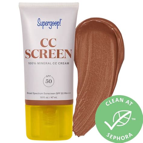 Supergoop CC Screen 100 Mineral CC Cream SPF 50 PA 400C 1 6 Oz