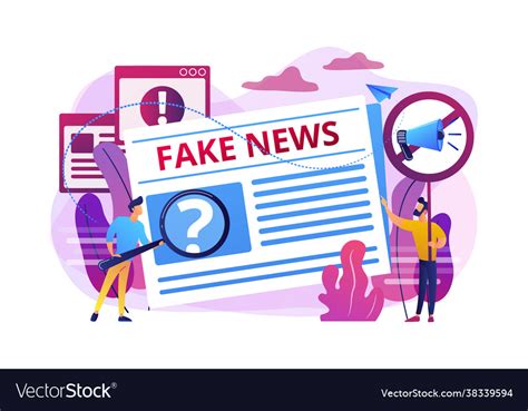 Fake News Concept Royalty Free Vector Image Vectorstock