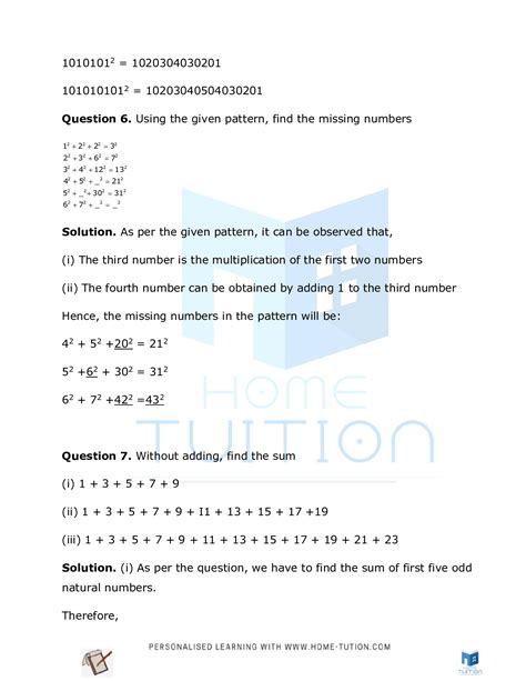 Ncert Solutions For Class 8 Maths Chapter 6 Squares And Square Roots