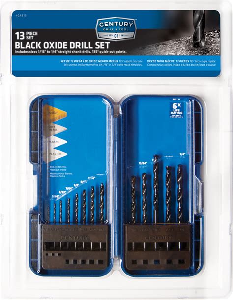 Black Oxide Drill Sets – Century Drill & Tool