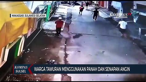 Kelompok Warga Di Makassar Tawuran Menggunakan Panah Dan Senapan Angin