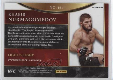 Panini Select Ufc Premier Level Silver Prizm Khabib