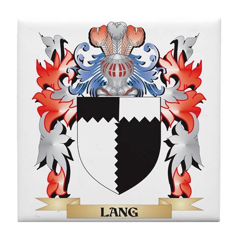 Lang Coat of Arms - Family Crest Tile Coaster by Admin_CP2183672