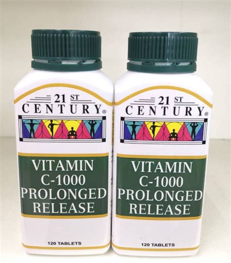 21ST CENTURY VITAMIN C 1000 PROLONGED RELEASE 120 S TWIN PACK EXP 1