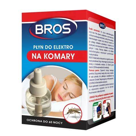 Bros 40ml Płyn do elektro na komary ochrona 60 nocy zapas uzupełnienie