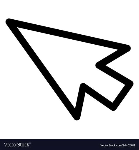 Arrow mouse cursor icon Royalty Free Vector Image