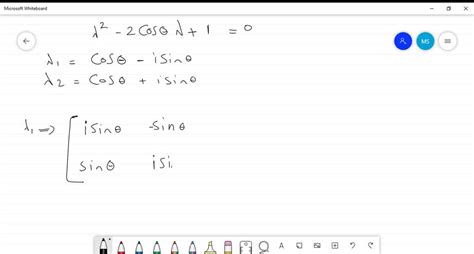 SOLVED a Verify that the matrix cosθ sinθ sinθ cosθ is unitary