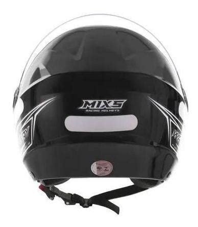 Capacete De Moto Mixs Way Aberto Engate Rápido Preto 58 Frete grátis