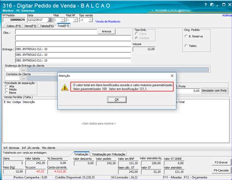Wint O Que Fazer Quando Rotina Apresentar Mensagem O Valor Total