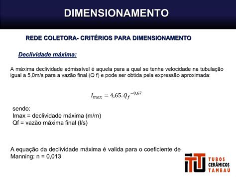 Rede Coletora De Esgoto Conceitos E Dimensionamento Ppt