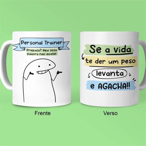 Caneca Divertida Flork Personal Trainer Shopee Brasil