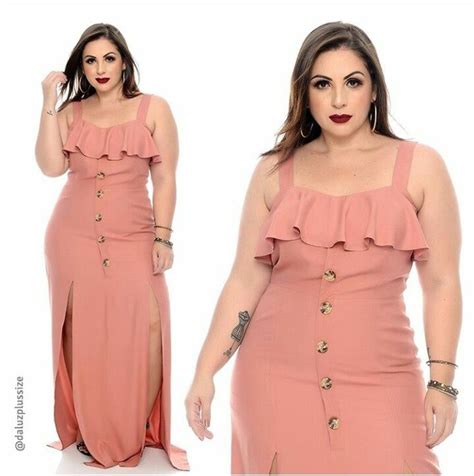 Pin De Malvina Carvalho Ateliê Em Vestidos Plus Size Vestido Longo