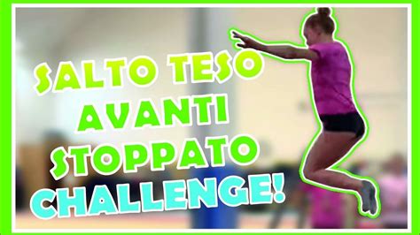 Salto Teso Avanti Stoppato Challenge Ginnastica Artistica Csb Youtube