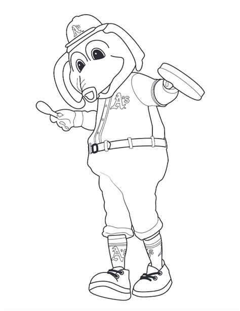 Oakland Athletics Coloring Pages Coloring Home