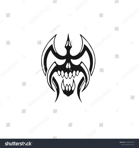 Demon Symbol Horn Tattoo Design Vector: เวกเตอร์สต็อก (ปลอดค่าลิขสิทธิ์ ...