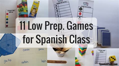 Spanish Classroom Vocabulary Games - Uno