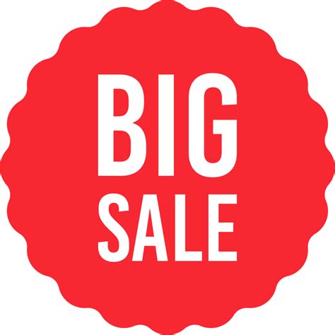 Big sale sticker clipart design illustration 9356394 PNG