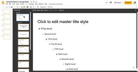 Editing the Google Slides Master and Layouts | BrightCarbon