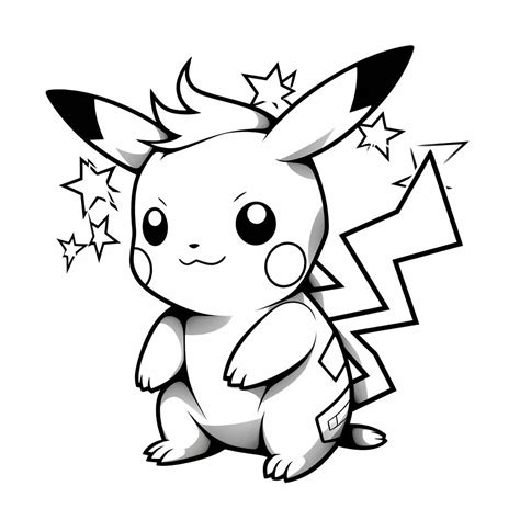 Dibujos Para Colorear De Pokemon Pikachu