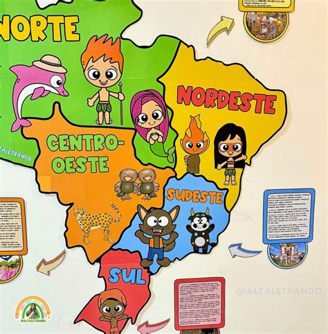 Mapa Do Folclore Brasileiro Para Imprimir - 7