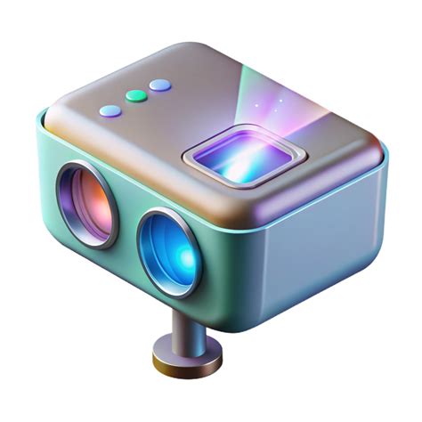 stunning contemporary A holographic projector displaying an image, genuine 59634521 PNG