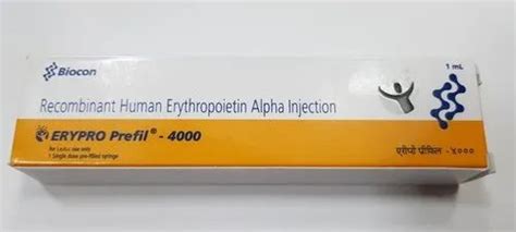 Erypro Recombinant Human Erythropoietin Alfa Iu Biocon Limited