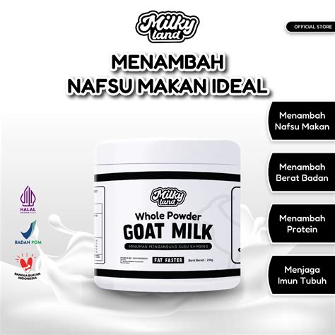 Jual Susu Kambing Etawa Premium Fat Faster Gr Shopee Indonesia