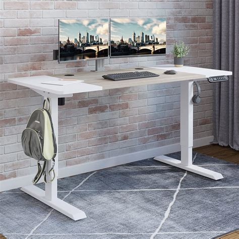 Electric Height Adjustable Standing Desk Radlove X Inches Stand