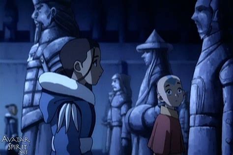 Avatar Aang Katara And Sokka Inside The Southern Air Temple Sanctuary Aang Avatar The Last