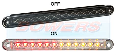 Led Autolamps Bsti V Universal Black Slim Line Led Rear