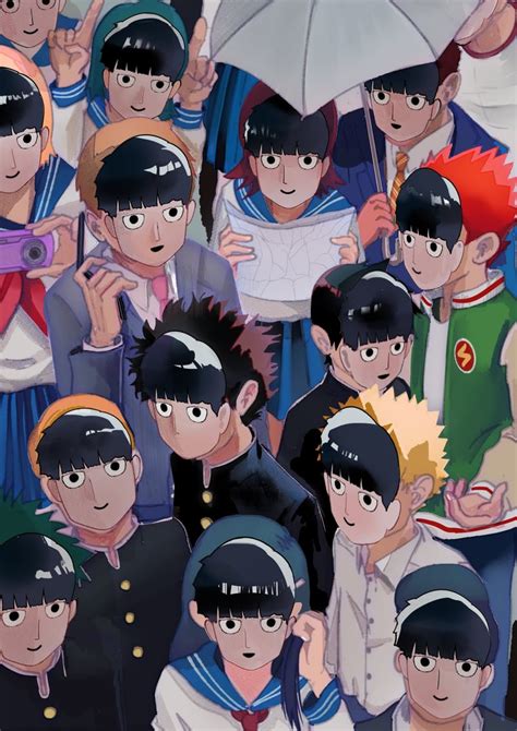 Kageyama Shigeo Reigen Arataka Kageyama Ritsu Hanazawa Teruki Suzuki Shou And 3 More Mob