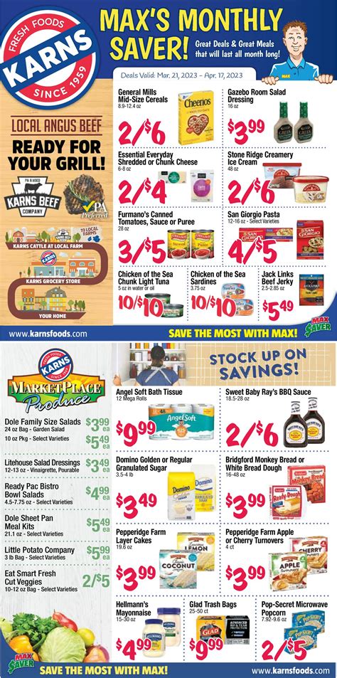 Karns Quality Foods Ad Circular Rabato