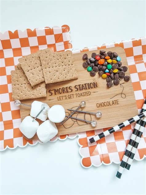 Smores Board Smores Charcuterie Board Smores Theme Campfire Etsy