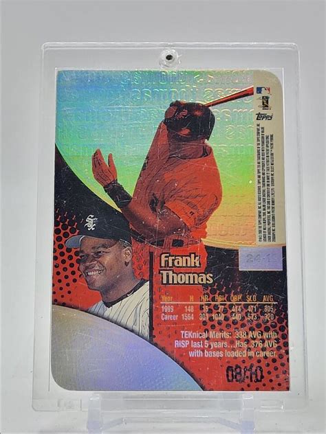 Frank Thomas Topps Tek Baseball Gold Refractor White Sox Q