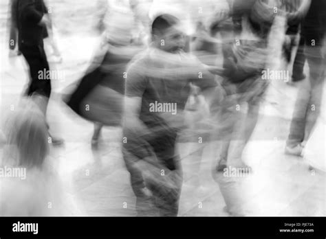 Strange People Dancing In Public Stock Photo Alamy