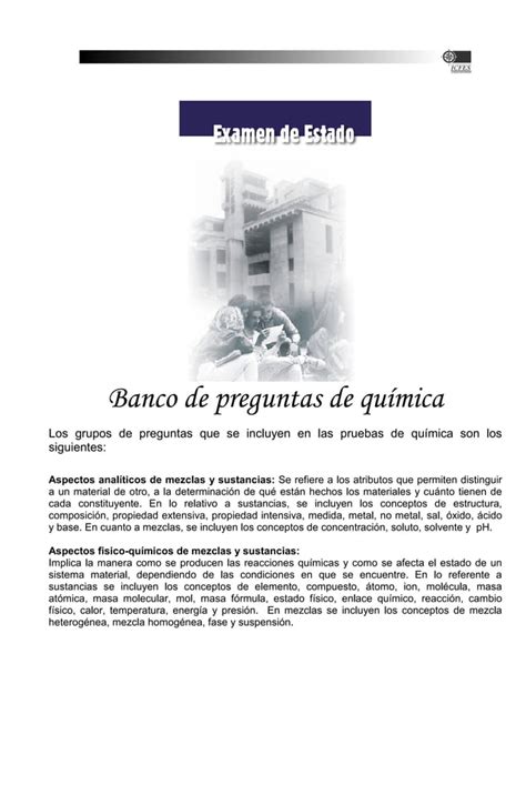 Banco De Preguntas Icfes PDF