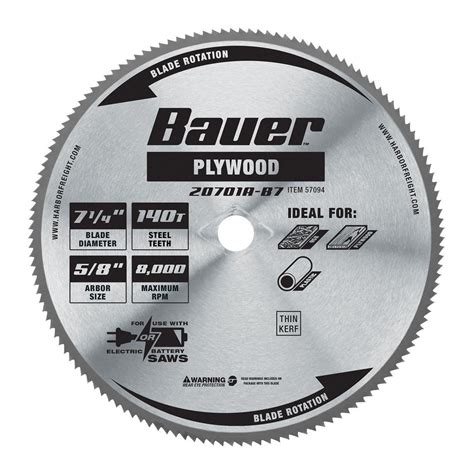 7 1 4 In 140T Plywood Circular Saw Blade