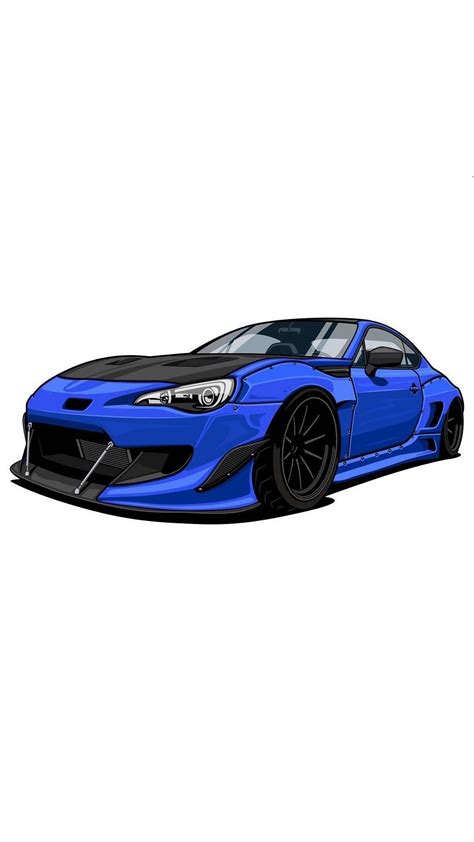 JDM Car Drawing Wallpaper