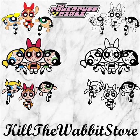 Powerpuff Girls Svg Cut Files Blossom Svg Bubbles Svg Buttercup Svg