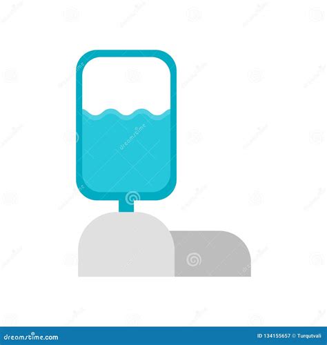 Water Tank Icon Vector Sign And Symbol Isolated On White Background