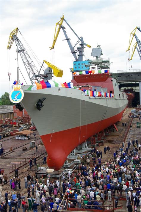 PHOTOS: Indian Navy Stealth Frigate Tarkash Launched | Livefist