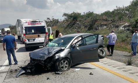 Accidente vial deja un lesionado sobre la México Querétaro