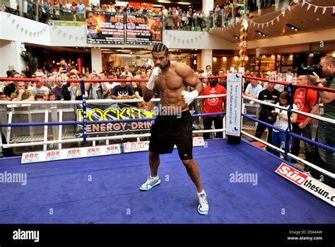 Boxing David Haye And Dereck Chisora Public Workout Bluewater