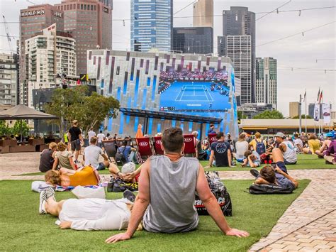 Download Melbourne Federation Square Outdoor Screening Wallpaper