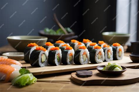 Premium Photo Concept Photo Shoot Of Sushi